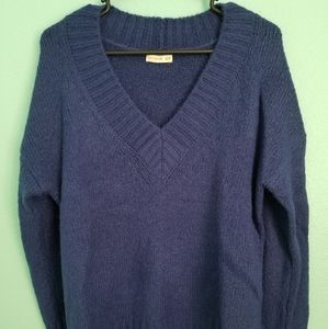 Blue knit sweater